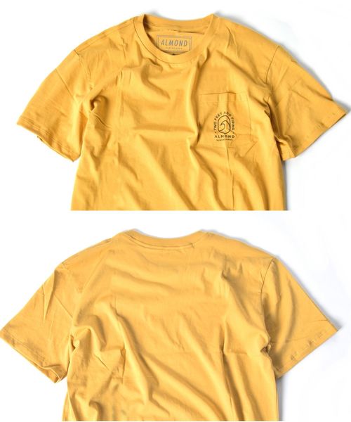 SHIPS JET BLUE(シップスジェットブルー)の「ALMOND SURF:プリントTシャツ(Tシャツ/カットソー・メンズ・ホワイト/ブラック/ネイビー/グレー/マスタード・MEDIUM/LARGE/X-LARGE)」の8枚目の写真