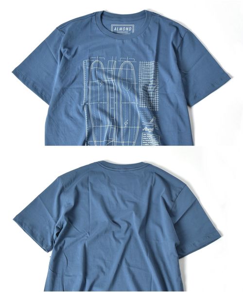 SHIPS JET BLUE(シップスジェットブルー)の「ALMOND SURF:プリントTシャツ(Tシャツ/カットソー・メンズ・ホワイト/ブラック/ネイビー/グレー/マスタード・MEDIUM/LARGE/X-LARGE)」の7枚目の写真