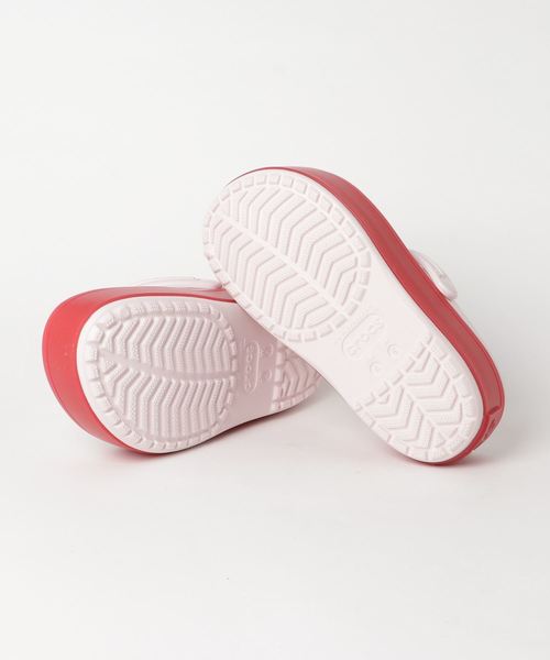 crocs(クロックス)の「crocs クロックス Crocband Platform Clog 205434-6QB B Pink/Pepper(サンダル・レディース・ピンク・23.0cm/24.0cm/25.0cm/22.0cm)」の2枚目の写真