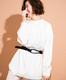 Aunt Marie's | AUNT MARIE'S バックボタンバンドカラーブラウス(シャツ/ブラウス)