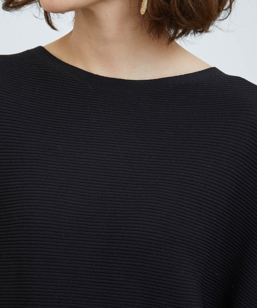 ROPE' PICNIC（ロペピクニック）の「【新色追加】ガーター編み風ドルマンスリーブ（その他トップス・レディース・ブラック/オフホワイト/ライトグリーン/ライトグレー・40/38）」の13枚目の写真