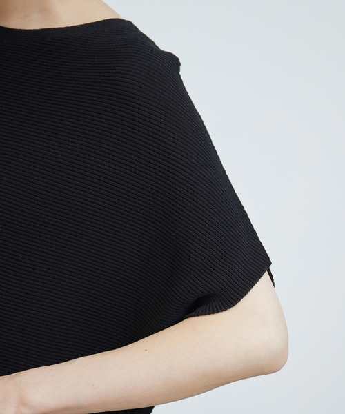 ROPE' PICNIC（ロペピクニック）の「【新色追加】ガーター編み風ドルマンスリーブ（その他トップス・レディース・ブラック/オフホワイト/ライトグリーン/ライトグレー・40/38）」の11枚目の写真
