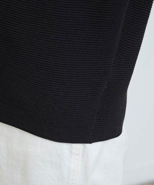 ROPE' PICNIC（ロペピクニック）の「【新色追加】ガーター編み風ドルマンスリーブ（その他トップス・レディース・ブラック/オフホワイト/ライトグリーン/ライトグレー・40/38）」の5枚目の写真
