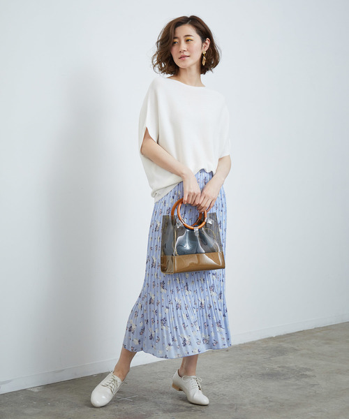 ROPE' PICNIC（ロペピクニック）の「【新色追加】ガーター編み風ドルマンスリーブ（その他トップス・レディース・ブラック/オフホワイト/ライトグリーン/ライトグレー・40/38）」の9枚目の写真