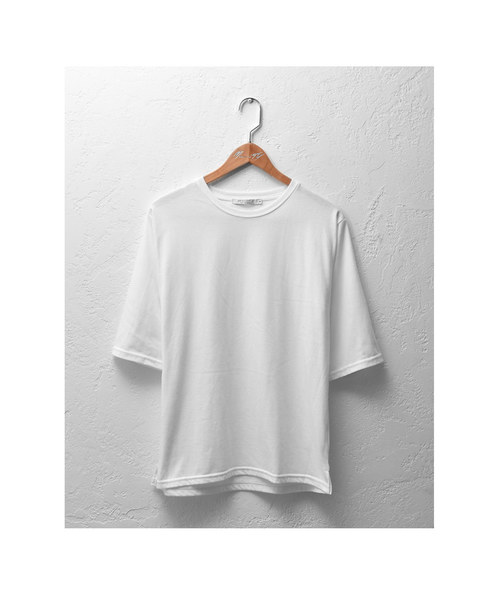 MinoriTY（マイノリティ）の「（2点セット）バスケット編みニットベスト＆5分袖Tアンサンブル（ベスト・メンズ・ネイビー/ベージュ/杢グレー・M/L）」の4枚目の写真