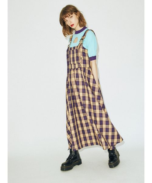 jouetie（ジュエティ）の「バックルジャンスカ（ワンピース・レディース・ブラック/ベージュ/パープル/オレンジ・MEDIUM）」の5枚目の写真