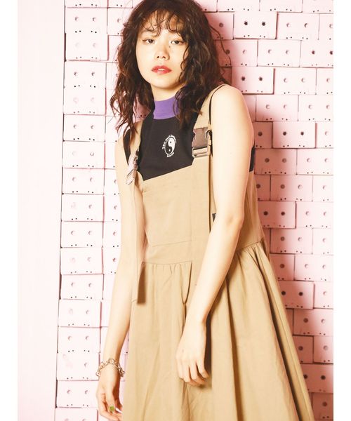 jouetie（ジュエティ）の「バックルジャンスカ（ワンピース・レディース・ブラック/ベージュ/パープル/オレンジ・MEDIUM）」の7枚目の写真