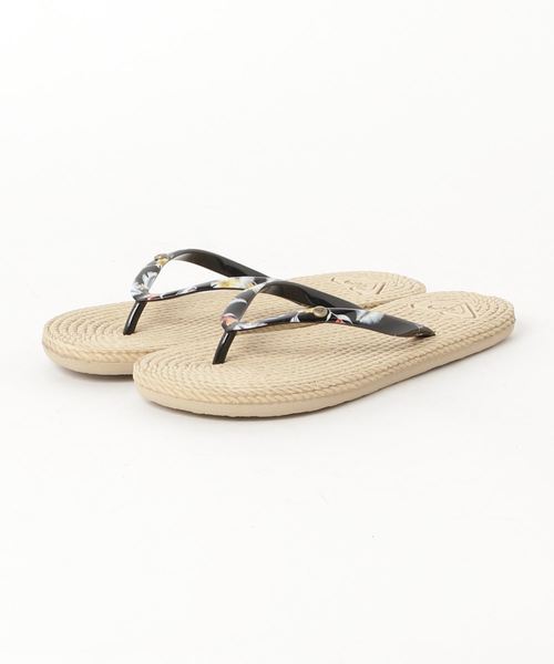 ROXY(ロキシー)の「ビーチサンダル ROXY SOUTH BEACH II ARJL100685(ビーチサンダル・レディース・ブラック/サンドベージュ・23.0cm/24.0cm/25.0cm)」の1枚目の写真