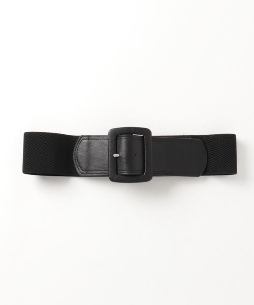 Libby&Rose(リビーアンドローズ)の「くるみバックルラバーベルト(ベルト・レディース・ブラック/キャメル・FREE)」の4枚目の写真