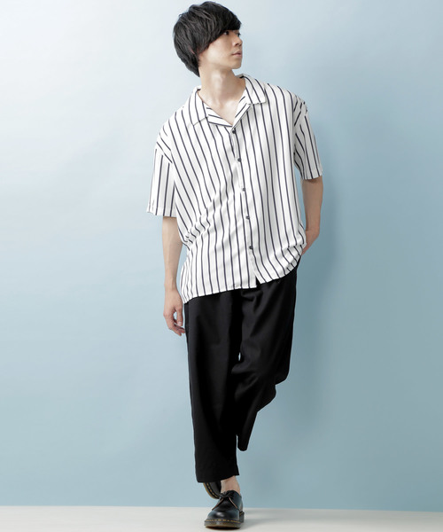 MONO-MART（モノマート）の「綿麻ワイドアンクルイージーパンツ/シェフパンツ（その他パンツ・メンズ・ホワイト/ブラック/ベージュ/ネイビー/カーキ・LL/M/L）」の7枚目の写真