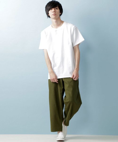 MONO-MART（モノマート）の「綿麻ワイドアンクルイージーパンツ/シェフパンツ（その他パンツ・メンズ・ホワイト/ブラック/ベージュ/ネイビー/カーキ・LL/M/L）」の17枚目の写真