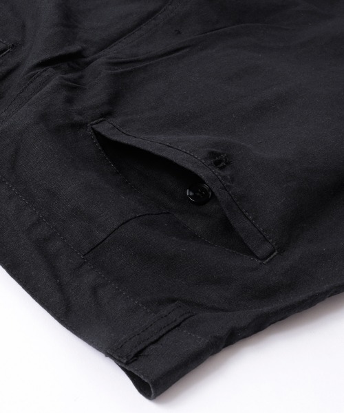 MONO-MART（モノマート）の「綿麻ワイドアンクルイージーパンツ/シェフパンツ（その他パンツ・メンズ・ホワイト/ブラック/ベージュ/ネイビー/カーキ・LL/M/L）」の12枚目の写真