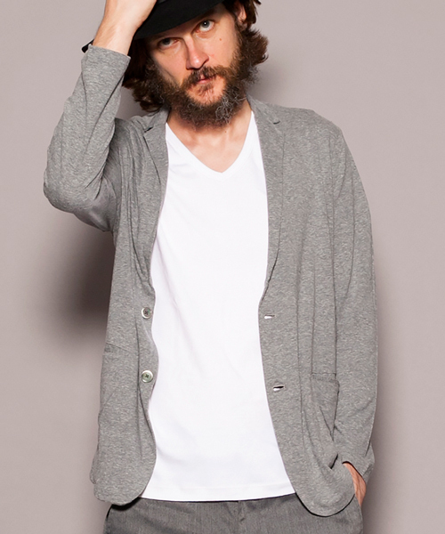 BEAUTY&YOUTH UNITED ARROWS(ビューティーアンドユースユナイテッドアローズ)の「【WEB限定】by ∴ トライ ブレンド TEE ジャケット ◆(テーラードジャケット・メンズ・ブラック/グレー/ネイビー・MEDIUM/SMALL/X-LARGE/LARGE)」の1枚目の写真