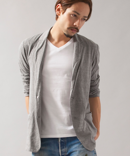 BEAUTY&YOUTH UNITED ARROWS(ビューティーアンドユースユナイテッドアローズ)の「【WEB限定】by ∴ トライ ブレンド TEE ジャケット ◆(テーラードジャケット・メンズ・ブラック/グレー/ネイビー・MEDIUM/SMALL/X-LARGE/LARGE)」の10枚目の写真