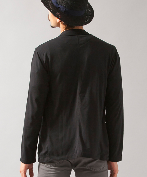 BEAUTY&YOUTH UNITED ARROWS(ビューティーアンドユースユナイテッドアローズ)の「【WEB限定】by ∴ トライ ブレンド TEE ジャケット ◆(テーラードジャケット・メンズ・ブラック/グレー/ネイビー・MEDIUM/SMALL/X-LARGE/LARGE)」の4枚目の写真