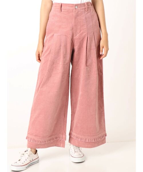 merry jenny（メリージェニー）の「コールタックワイドパンツ（その他パンツ・レディース・ブラウン/ピンク・FREE）」の2枚目の写真