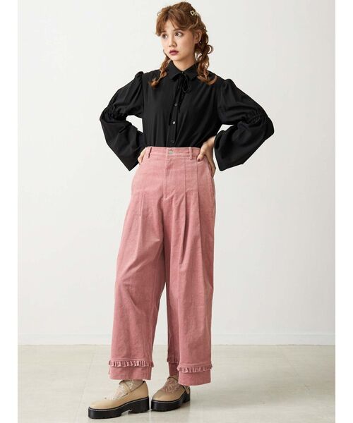 merry jenny（メリージェニー）の「コールタックワイドパンツ（その他パンツ・レディース・ブラウン/ピンク・FREE）」の14枚目の写真
