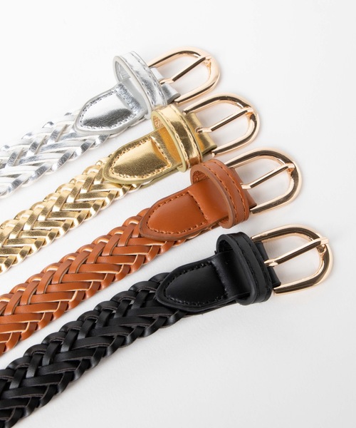 WEGO（ウィゴー）の「WEGO/細メッシュベルト（ベルト・レディース・ゴールド/ブラック/キャメル/シルバー・FREE）」の6枚目の写真