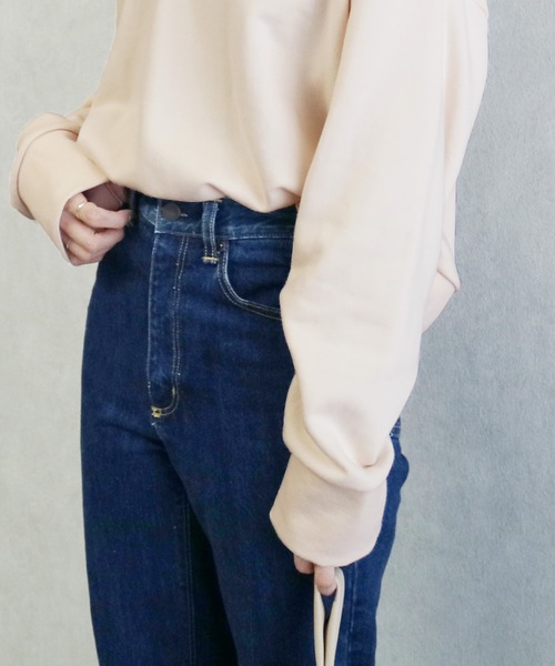 reca（レカ）の「ワイドリブ ショート丈スウェット（スウェット・レディース・ホワイト系その他/ブラウン/パープル・FREE）」の11枚目の写真