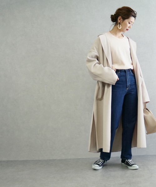 reca（レカ）の「ワイドリブ ショート丈スウェット（スウェット・レディース・ホワイト系その他/ブラウン/パープル・FREE）」の6枚目の写真