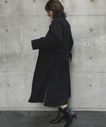 サイドスリット ビッグシルエット ロング チェスター コート