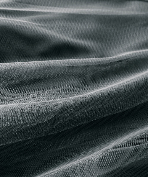 GeeRA（ジーラ）の「【6サイズ展開】秋コーデにぴったり。フレアチュールボリュームスカート（スカート・レディース・ブラック/グレー/モカ/パープル/ストライプ/ベージュ/ブラウン系その他/チェック/グリーン・MEDIUM/X-LARGE/LARGE/XX-LARGE/XXX-LARGE/XXXX-LARGE）」の11枚目の写真