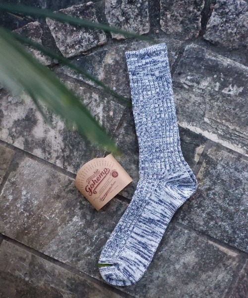 GOHEMP（ゴーヘンプ）の「【AnonymousIsm】GO HEMP OC/クルー丈ソックス（ソックス/靴下・メンズ・ブラック/グレー/ワインレッド/ナチュラル/カーキ/ネイビー・25cm～27cm/23cm～25cm）」の5枚目の写真