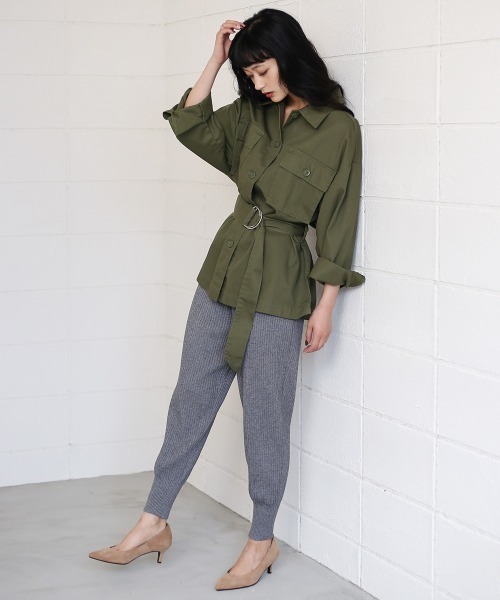 Bou Jeloud（ブージュルード）の「≪再入荷≫リブニットジョガーパンツ（その他パンツ・レディース・ブラック/グレー/オフホワイト・FREE）」の12枚目の写真