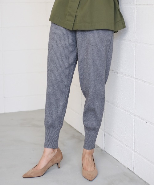 Bou Jeloud（ブージュルード）の「≪再入荷≫リブニットジョガーパンツ（その他パンツ・レディース・ブラック/グレー/オフホワイト・FREE）」の13枚目の写真