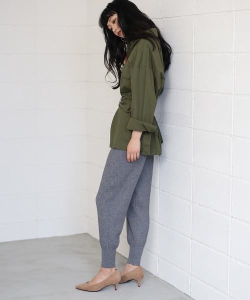 Bou Jeloud（ブージュルード）の「≪再入荷≫リブニットジョガーパンツ（その他パンツ・レディース・ブラック/グレー/オフホワイト・FREE）」の14枚目の写真