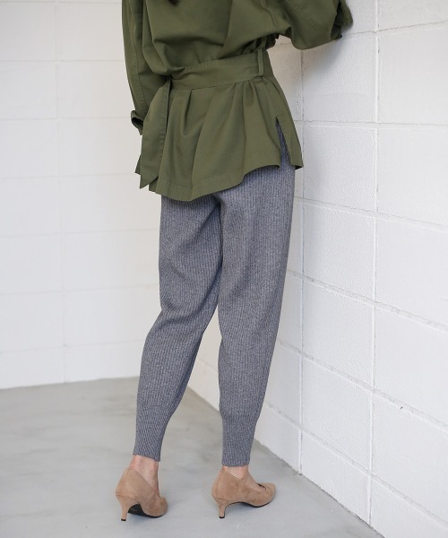 Bou Jeloud（ブージュルード）の「≪再入荷≫リブニットジョガーパンツ（その他パンツ・レディース・ブラック/グレー/オフホワイト・FREE）」の15枚目の写真