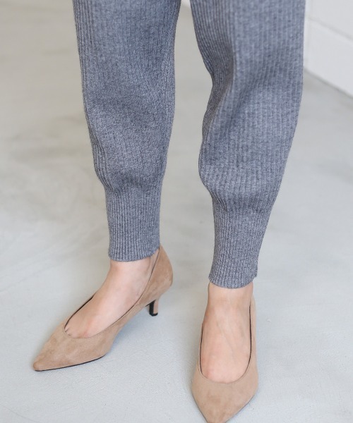 Bou Jeloud（ブージュルード）の「≪再入荷≫リブニットジョガーパンツ（その他パンツ・レディース・ブラック/グレー/オフホワイト・FREE）」の17枚目の写真