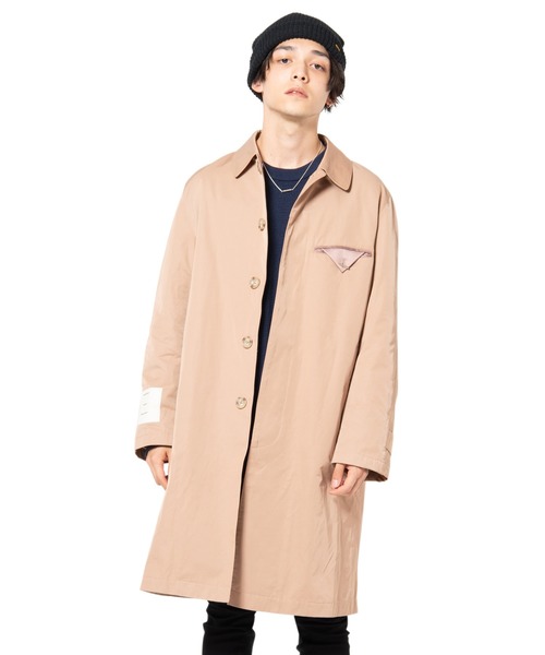 glamb（グラム）の「Military soutien collar coat / ミリタリーステンカラーコート（ステンカラーコート・メンズ・ブラック/ベージュ/グリーン・1/2/0/4/3）」の2枚目の写真