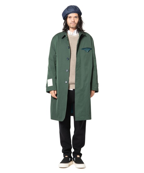 glamb（グラム）の「Military soutien collar coat / ミリタリーステンカラーコート（ステンカラーコート・メンズ・ブラック/ベージュ/グリーン・1/2/0/4/3）」の17枚目の写真