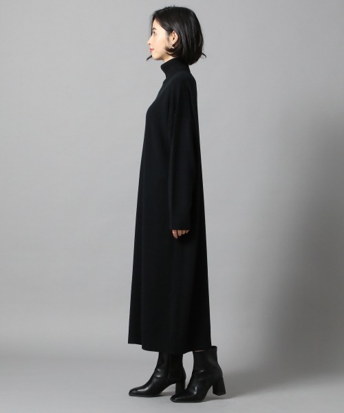 LOWRYS FARM（ローリーズファーム）の「タートルワンピ／ＬＳ　864442（ワンピース・レディース・アイボリー/ブラック/ブラウン/グリーン・FREE）」の5枚目の写真