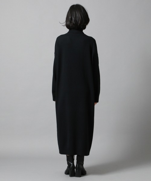 LOWRYS FARM（ローリーズファーム）の「タートルワンピ／ＬＳ　864442（ワンピース・レディース・アイボリー/ブラック/ブラウン/グリーン・FREE）」の6枚目の写真