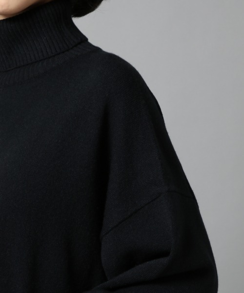 LOWRYS FARM（ローリーズファーム）の「タートルワンピ／ＬＳ　864442（ワンピース・レディース・アイボリー/ブラック/ブラウン/グリーン・FREE）」の9枚目の写真