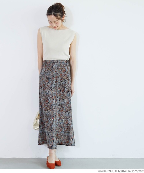 coca（coca）（コカ）の「ペイズリー柄セミマーメイドスカート（スカート・レディース・その他・ONE SIZE）」の3枚目の写真