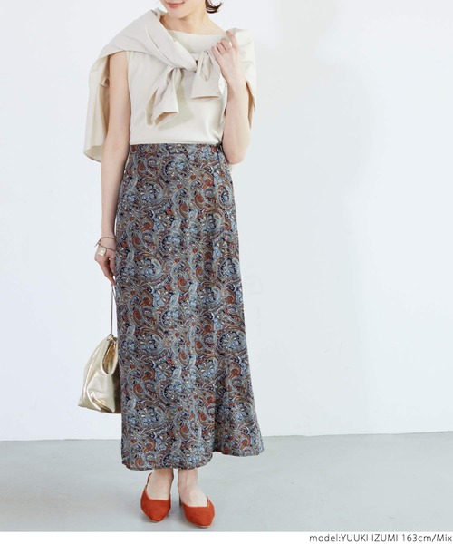 coca（coca）（コカ）の「ペイズリー柄セミマーメイドスカート（スカート・レディース・その他・ONE SIZE）」の6枚目の写真