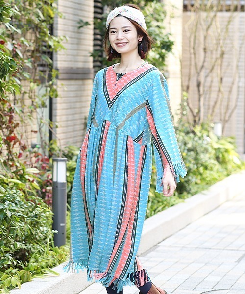 904 ワンピース ドレスストールジャカードワンピース ワンピース チチカカ チチカカ のファッション Www Velomoto Tn