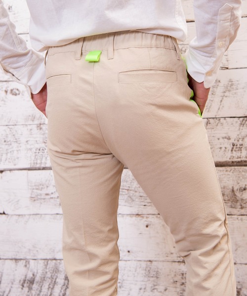 #Re:room URBAN BEACH CLUB（リルームアーバンビーチクラブ）の「コットンスリムスラックス（スラックス・メンズ・ブルー/グリーン/ベージュ・MEDIUM/LARGE/SMALL）」の17枚目の写真