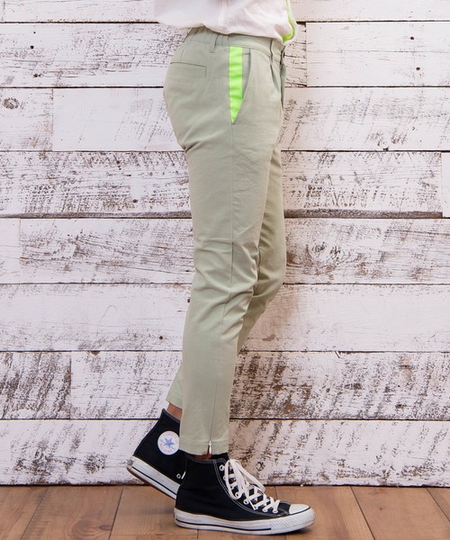 #Re:room URBAN BEACH CLUB（リルームアーバンビーチクラブ）の「コットンスリムスラックス（スラックス・メンズ・ブルー/グリーン/ベージュ・MEDIUM/LARGE/SMALL）」の20枚目の写真