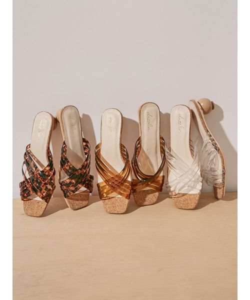 dazzlin（ダズリン）の「クリアチューブサークルヒールサンダル（サンダル・レディース・ブラウン/クリア/その他1・MEDIUM/LARGE）」の4枚目の写真