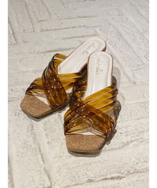 dazzlin（ダズリン）の「クリアチューブサークルヒールサンダル（サンダル・レディース・ブラウン/クリア/その他1・MEDIUM/LARGE）」の9枚目の写真