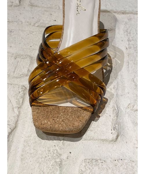 dazzlin（ダズリン）の「クリアチューブサークルヒールサンダル（サンダル・レディース・ブラウン/クリア/その他1・MEDIUM/LARGE）」の12枚目の写真