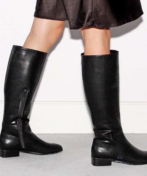 Casselini（キャセリーニ）の「Casselini（キャセリーニ）スクエアロングブーツ（ブーツ・レディース・ブラック・LARGE/SMALL/MEDIUM）」の5枚目の写真