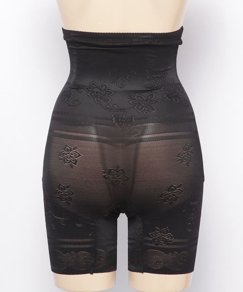 Lace Ladies(レースレディース)の「花柄デザイン ボーン内蔵 ハイウエストガードル(その他アンダーウェア/インナー・レディース・ブラック/ベージュ・L/M/XL/XXL)」の14枚目の写真
