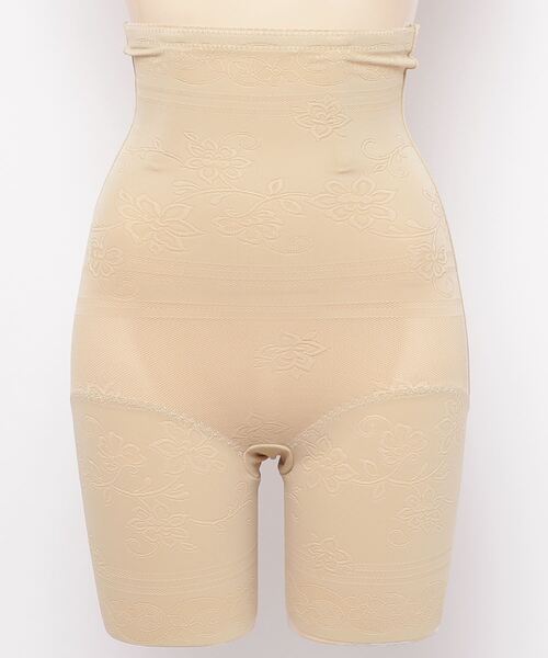 Lace Ladies(レースレディース)の「花柄デザイン ボーン内蔵 ハイウエストガードル(その他アンダーウェア/インナー・レディース・ブラック/ベージュ・L/M/XL/XXL)」の9枚目の写真