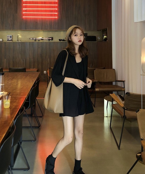 Girly Doll(ガーリードール)の「スプリング・サマージャケット・キャミ・パンツ3点セットアップ(セットアップ・レディース・ブラック/ブルー/ピンク/グレー系その他/ブラック系その他/ピンク系その他/グリーン系その他/グレー/ベージュ/ブルー系その他/カーキ/ベージュ系その他/ブラウン系その他/モカ・FREE)」の21枚目の写真