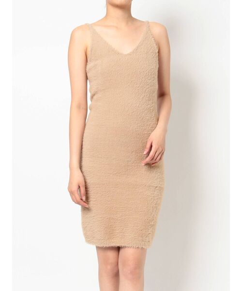 RESEXXY（リゼクシー）の「ミニシャギーワンピース【セットアップ着用可能】（ワンピース・レディース・ブラック/ワイン/ベージュ・FREE）」の10枚目の写真